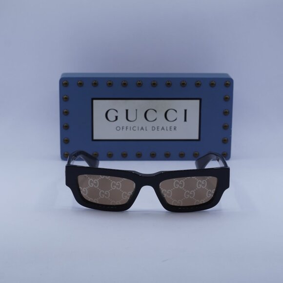 Gucci GG1838S 005 Cat Eye Sunglasses - Shiny Grey - Picture 2 of 10